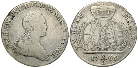 Germany
Germany, Saxony. Frederick Augustus III. Gulden (2/3 Thaler (Thaler) 1765 EDC, Dresden 

Uszkodzenie obrzeże.

Details: 13,66 g Ag 
Cond...