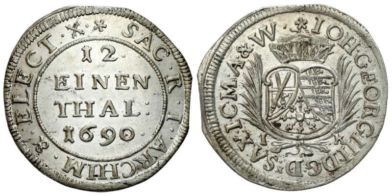 Germany
Germany, Saxony. John George III (16801691). 1/12 Thaler (Thaler) 1690 ...