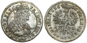 Germany
Germany, Prussia. Frederick William. Ort (18 groszy) 1686 B-A, Knigsberg - NICE 

Końcówka legendy awersu AC & P. ELECMoneta z końcówki bla...