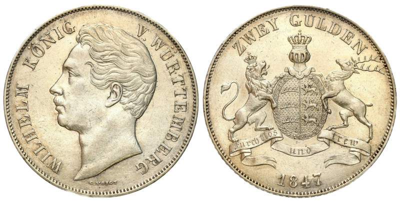 Germany
Germany, Bavaria. Ludwig I. 2 guilders 1847 

Ładnie zachowany, delik...