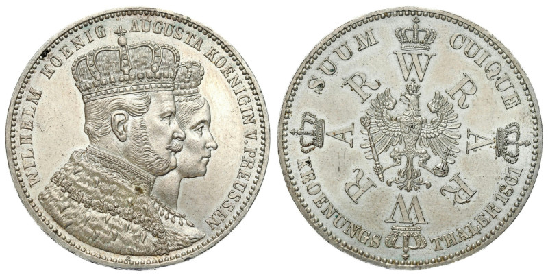 Germany
Germany, Prussia. Wilhelm I (1861-1888). Coronation Thaler (Thaler) 186...