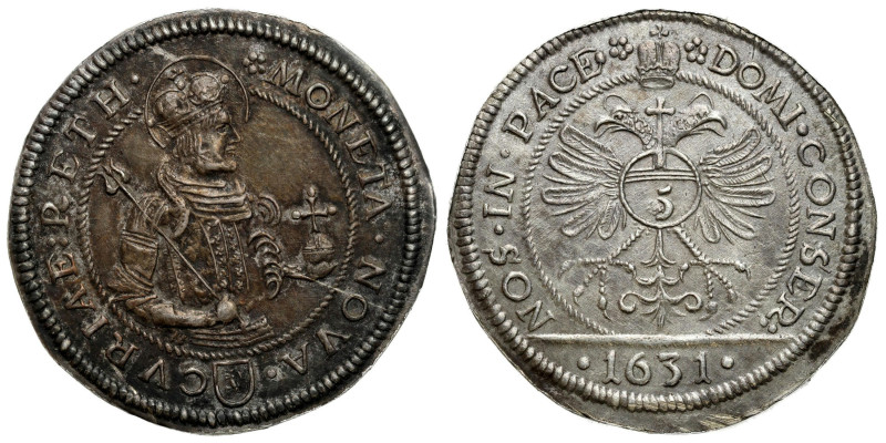 Switzerland
Switzerland, Chur. Groschen (5 kreuzer) 1631 - BEAUTIFUL 

Piękni...