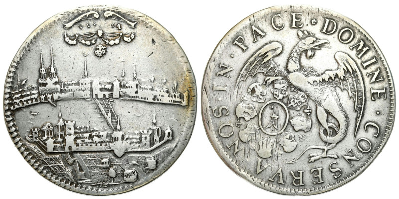 Switzerland
Switzerland, Basel. Thaler 1710 - RARE 
AW: Widok na Bazyleę, powy...