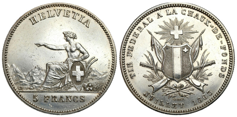 Switzerland
Switzerland. 5 francs 1863 Schaffhausen 

Moneta wybita z okazji ...