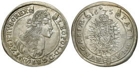 Hungary/Transylvania
Hungary, Leopold I (1658-1705), 15 kreuzer 1675 KB, Kremnica 

Naturalne wygięcie krążka, moneta z walcarki.&nbsp;Patyna. Bard...