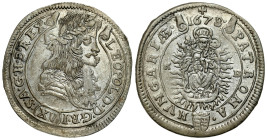 Hungary/Transylvania
Hungary, Leopold I, 15 kreuzer 1678, Kremnica - BEAUTIFUL 

Pięknie zachowany egzemplarz.&nbsp;

Details: 5,93 g Ag 
Condit...
