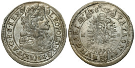 Hungary/Transylvania
Hungary, Leopold I (16581705). 15 kreuzer 1679 KB, Kremnica - NONE 

Bardzo ładnie zachowane. Blask menniczy.

Condition: 2-...