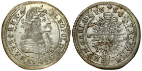 Hungary/Transylvania
Hungary, Leopold I. 15 kreuzer 1680 KB, Kremnica 

Patyna. Naturalne wygięcie krążka.Ładnie zachowana moneta.

Details: 6,59...