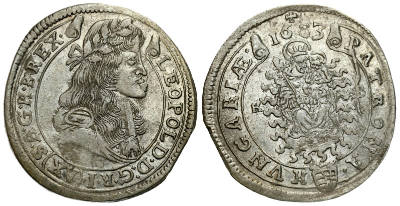 Hungary/Transylvania
Hungary, Leopold I (1658-1705). 15 kreuzer 1683 KB, Kremni...