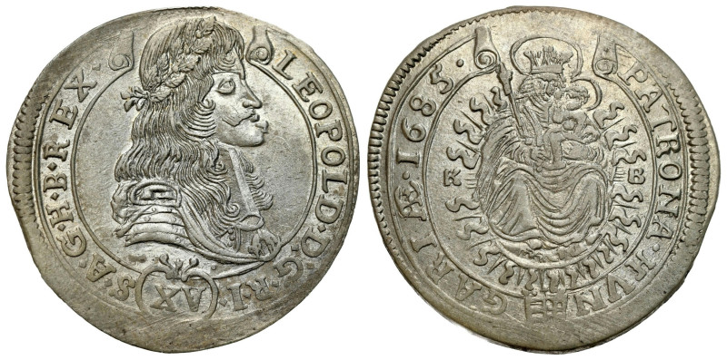 Hungary/Transylvania
Hungary, Leopold I (16581705). 15 kreuzer 1685 KB, Kremnic...