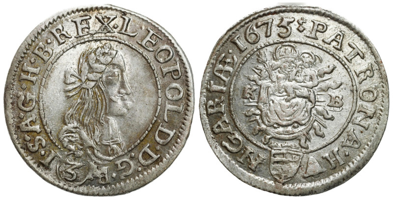 Hungary/Transylvania
Hungary, Leopold I, 3 kreuzer 1675 KB, Kremnica 

Bardzo...