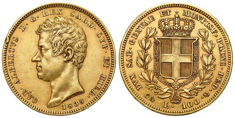 Italy and the Vatican
Italy. Sardinia. Charles Albert (1831-1849) 100 Lire 1835...