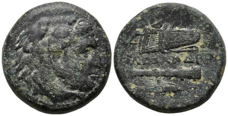 KINGS of MACEDON. Alexander III 'the Great' (336-323 BC). Miletos
AE Unit (18mm...