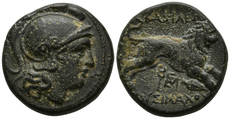 KINGS of THRACE. Lysimachos (305-281 BC). Lysimacheia.
AE Bronze (17.9mm 5.3g)...