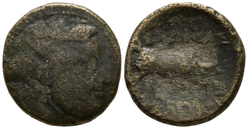 SELEUKID KINGDOM. Seleukos I Nikator (312-281 BC). Antioch.
AE Bronze (14.2mm 2...