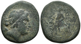 SELEUKID EMPIRE. Seleukos II Kallinikos (246-225 BC). Magnesia on the Maeander, struck before the revolt of Antiochos Hierax .
AE Bronze (17.2mm 4.02...