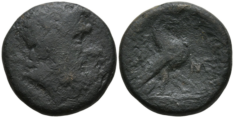 PHRYGIA. Amorion. (2nd-1th centuries BC).
AE Bronze (20.2mm 6.92g)
Obv: Laurea...