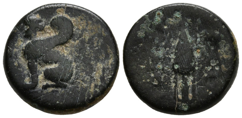 ISLANDS OFF IONIA. Chios. (Circa 310-190 BC).
AE Bronze (10.9mm 1.24g)
Obv: Sp...