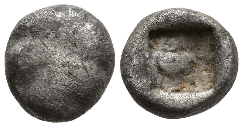 ISLANDS off CARIA. Rhodos. Kamiros. (circa 550-500 BC).
AR Obol (7mm 0.54g)
Ob...