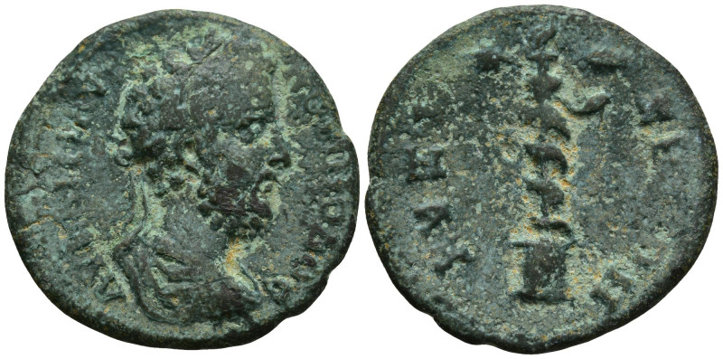 MYSIA. Kyzikos. Commodus (177-192 AD)
AE Bronze (21.7mm 2.9g)
Obv: Laureate, d...