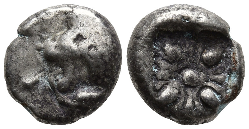 IONIA. Miletos. (Late 6th-early 5th centuries BC).
AR Diobol or Hemihekte (8.7m...