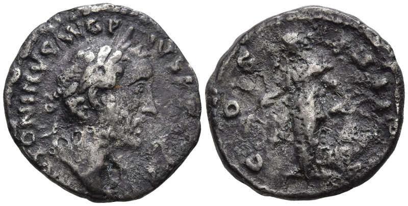 Antoninus Pius (138-161 AD). Rome
AR Denarius (17.9mm 3.57g)
Obv: Head of Anto...