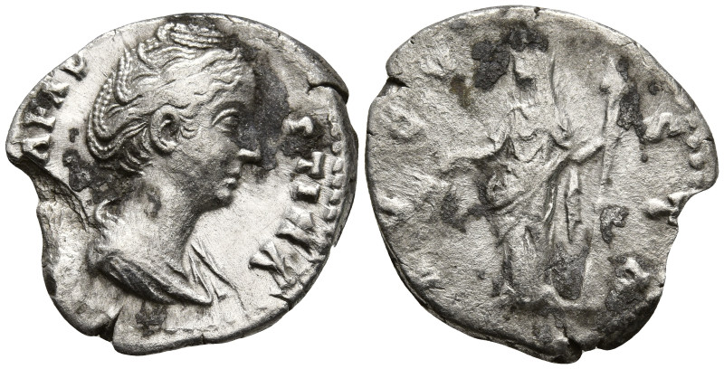 Diva Faustina Senior, (died 140/1). Rome
AR Denarius (18.9mm 2.72g)
Obv: FAVST...