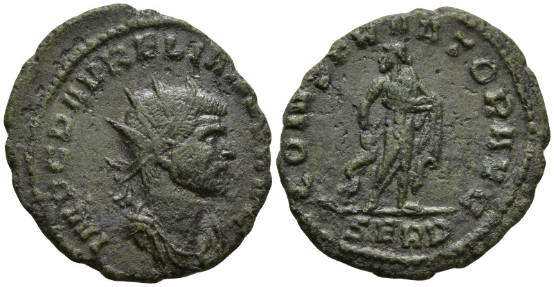 Aurelian (270-275 AD). Serdica
Antoninianus (21.6mm 3.31g)
Obv: IMP C D AVRELI...