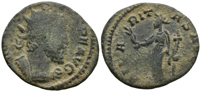 Tetricus I (270-273 AD). Gaul
Antoninianus (17mm 2.22g)
Obv: IMP TETRICVS P F ...
