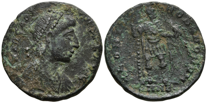 Arcadius (383-408 AD). Nicomedia
AE Follis (22.1mm 4g)
Obv: D N ARCADIVS P F A...