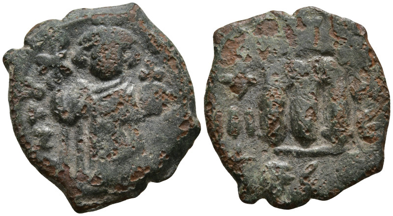 Constans II (641-668 AD).
AE Follis (20.2mm 4.46g)