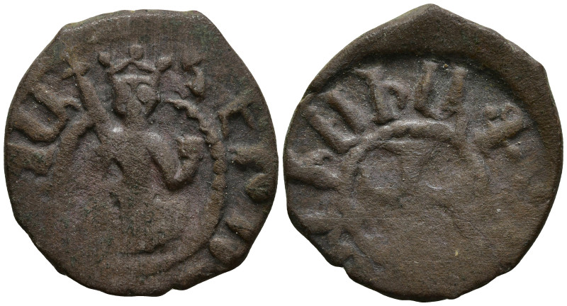 ARMENIA. Hetoum II (1289-1293, 1295-1296, and 1301-1305 AD)
AE Kardez (21.9mm 3...