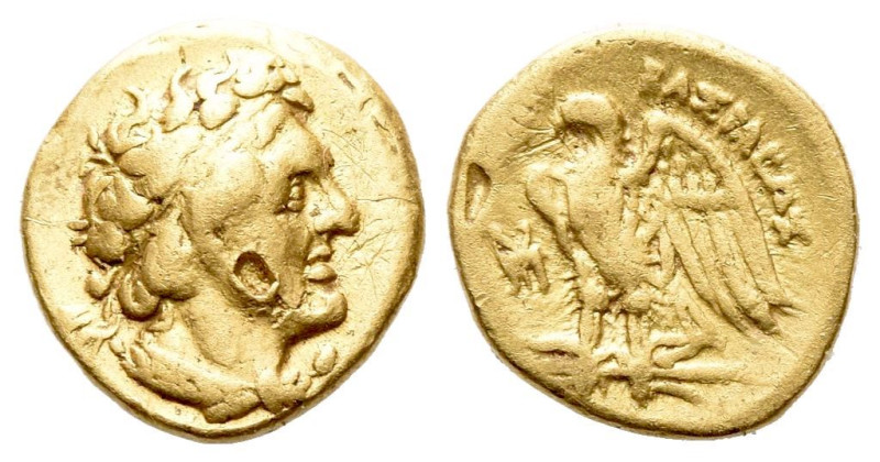 The Ptolemies, Ptolemy I Soter as king, 305–285 Triobol, Alexandria circa 294-28...