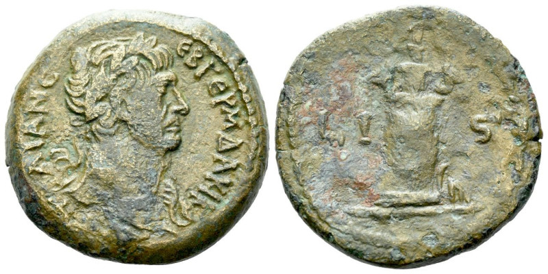 Egypt, Alexandria Trajan, 98-117 Diobol circa 112-113 (year 16), Æ 27.10 mm., 13...