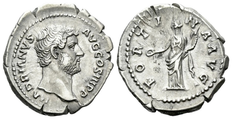 Hadrian, 117-138 Denarius Rome circa 133-135, AR 20.00 mm., 3.22 g.
Head bare r...