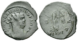 Carausius, 287-293 Antoninianus Londinium circa 287-293, billon 25.00 mm., 2.85 g.
Radiate, draped, and cuirassed bust r. Rev. Pax standing l., holdi...