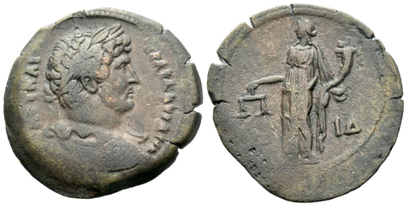 Egypt, Alexandria Hadrian, 117-138 Hemidrachm circa 129-130 (year 14), Æ 29.90 m...