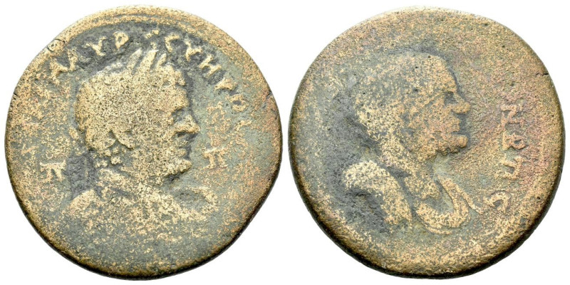 Cilicia, Pompeiopolis Caracalla, 198-217 Bronze circa 216-217 (y. 282), Æ 31.80 ...