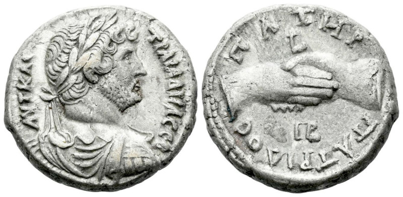 Egypt, Alexandria Hadrian, 117-138 Tetradrachm circa 128-129 (year 13), billon 2...