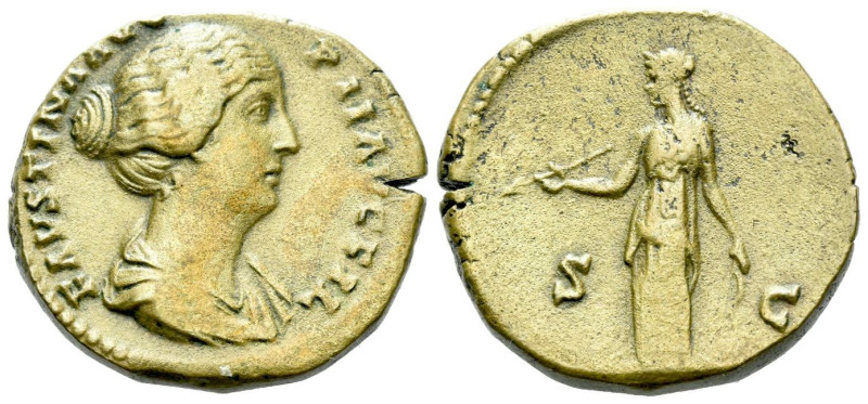 Faustina junior, daughter of Antoninus Pius and wife of Marcus Aurelius Sesterti...