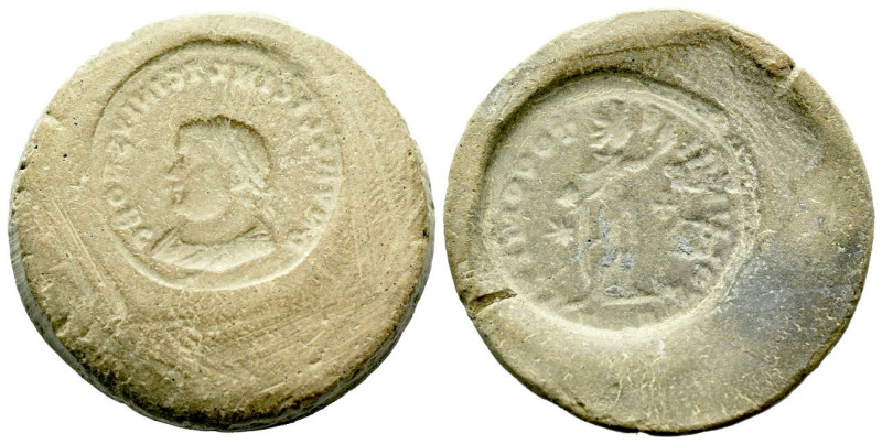 Constantine I, 307-337 Uncertain Counterfeiter's mold (Terracotta) IV century, Æ...