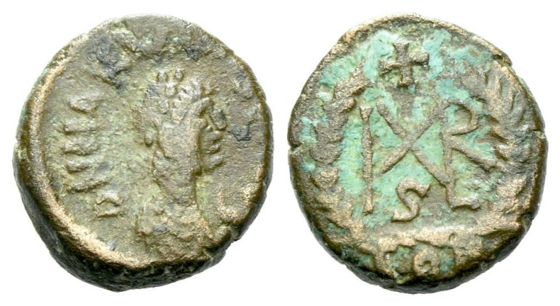 Marcian, 450-457 AE4 Constantinopolis circa 450-457, Æ 10.00 mm., 1.31 g.
Pearl...