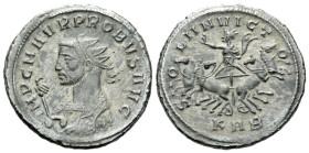 Probus, 276-282 Antoninianus Serdica circa 276-282, Æ 24.00 mm., 3.90 g.
Radiate bust l. in imperial mantle, holding sceptre surmounted by eagle. Rev...