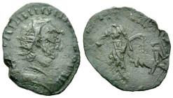 Carausius, 287-293 Antoninianus, Contemporary imitation Uncertain mint circa 287-293, AR 18.00 mm., 2.66 g.
Radiate, draped, and cuirassed bust r. Re...