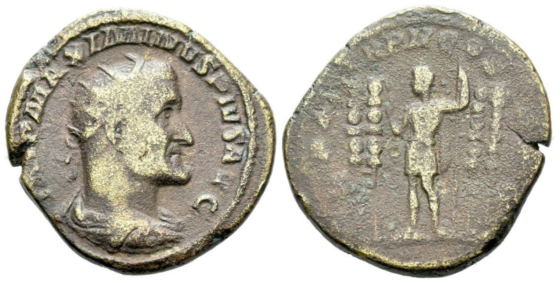 Maximinus I, 235-238 Dupondius Rome 236, Æ 26.00 mm., 12.08 g.
Radiate, draped ...