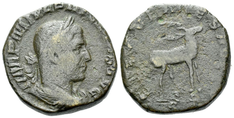 Philip I, 244-249 Sestertius Rome 249, Æ 26.00 mm., 20.00 g.
Laureate, draped a...