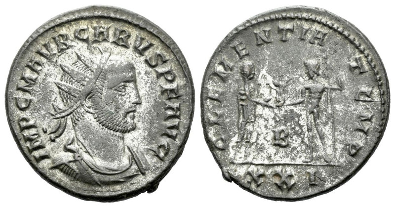 Carus, 282-283 Antoninianus Cyzicus circa 282-283, billon 20.00 mm., 4.04 g.
Ra...