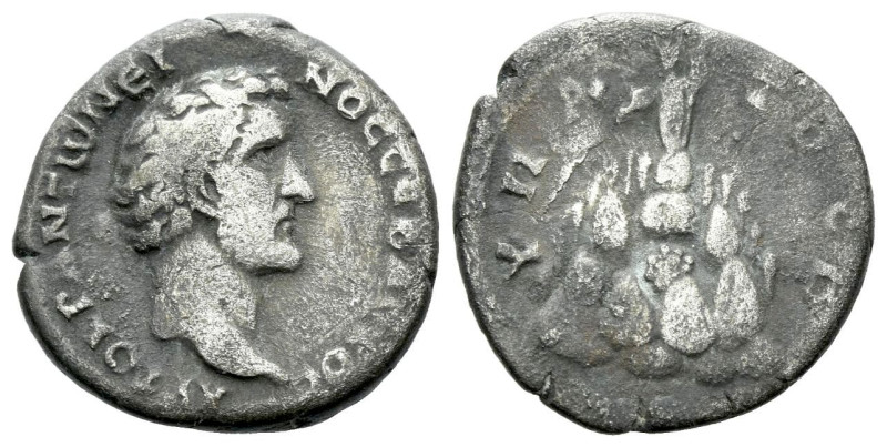 Antoninus Pius, 138-161 Drachm Caesarea (Cappadocia) circa 136-161, AR 17.00 mm....