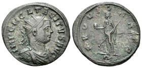 Tacitus, 275-276 Antoninianus Ticinum 275, billon 21.00 mm., 3.84 g.
Radiate, draped, and cuirassed bust r. Rev. Providentia standing l., holding glo...