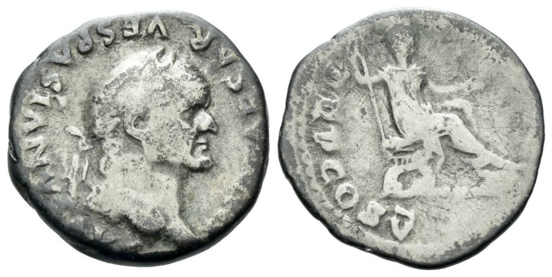 Vespasian, 69-79 Denarius Rome 74, AR 18.00 mm., 3.09 g.
Laureate head r. Rev. ...